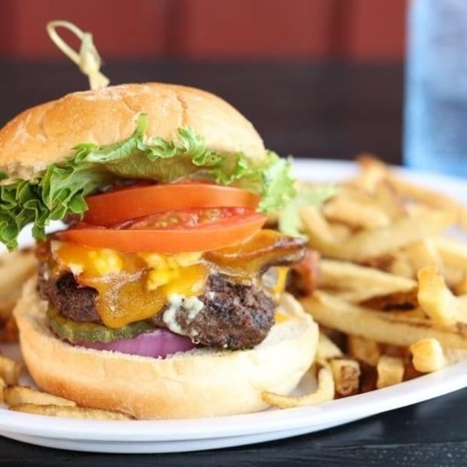 Black and Bleu Burger.