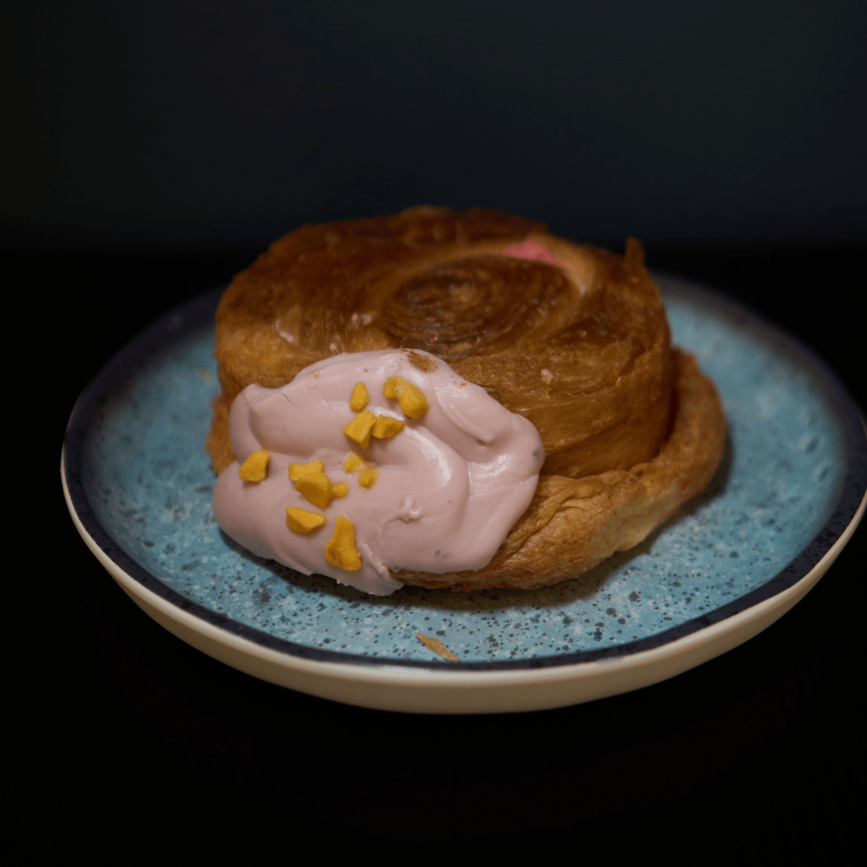 Blueberry Rolled Croissant.