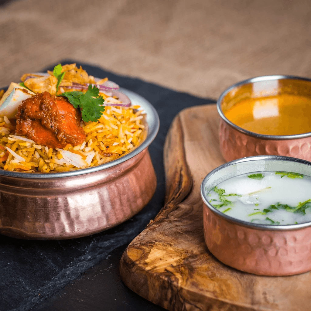 Chettinadu Chicken Biryani Bucket Biryani.