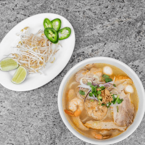 20. Banh Canh Của Cha Ca Tom Thit / Crab Meat Fish Cake Shrimp Tapioca Noodle Soup.