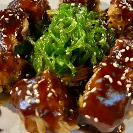 Stuffed Mushroom Caps.