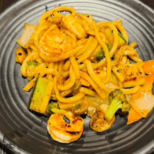Shrimp Udon Noodles.