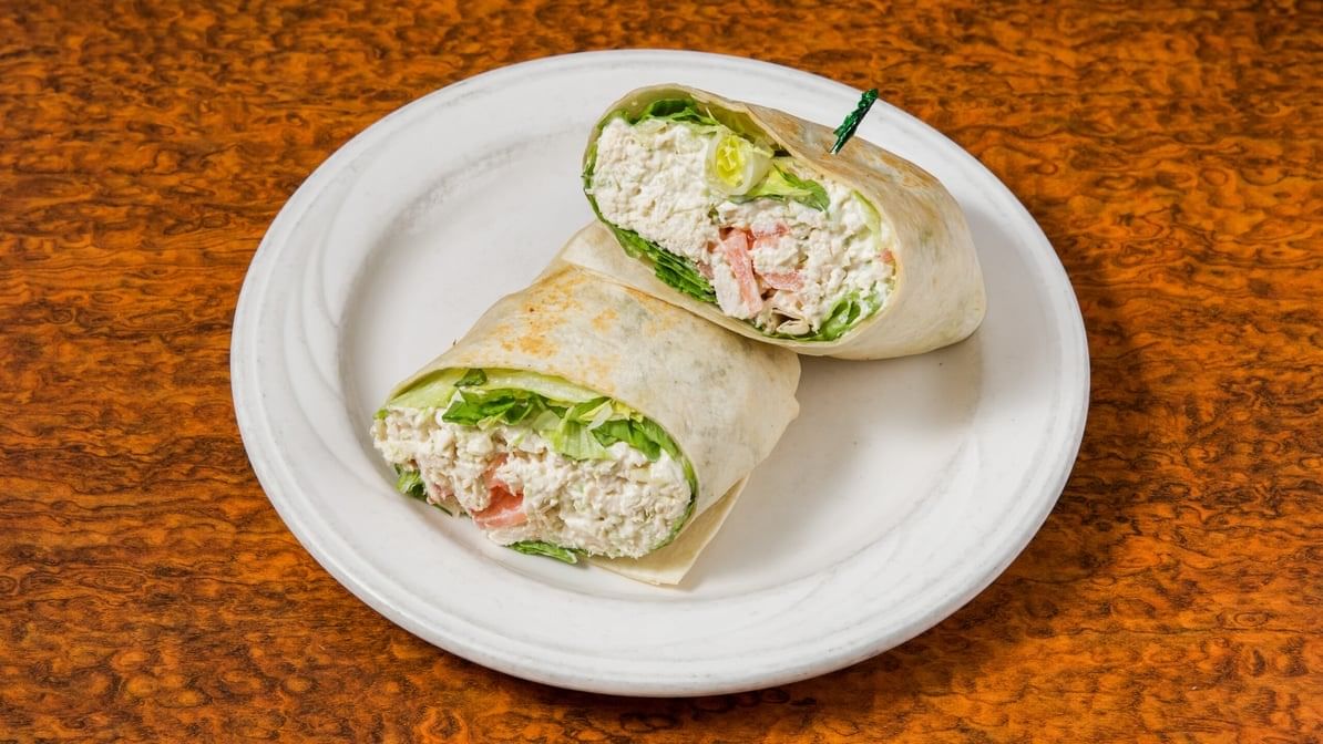 Chicken or Egg Salad Wrap.