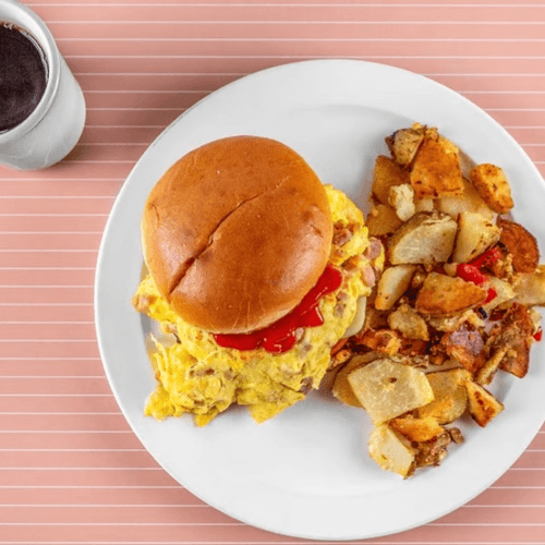 Ham Brioche Sandwich.