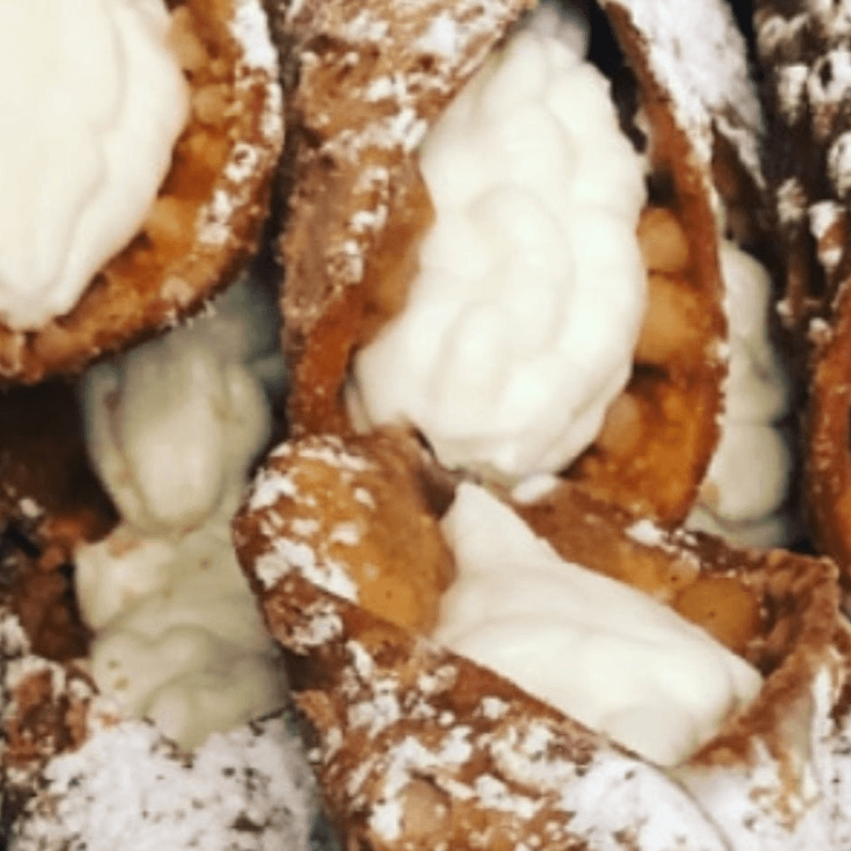 Homemade large Cannoli.