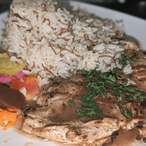 Lemon garlic chicken.