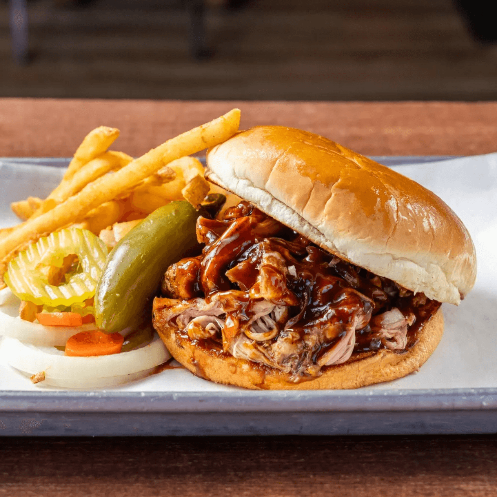 Pulled Pork Sandwich.