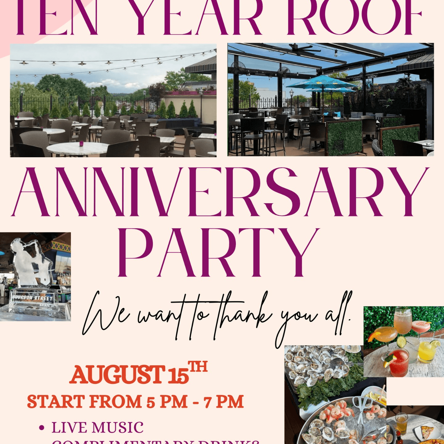Celebrate 10 Years of the Rooftop at Bourbon