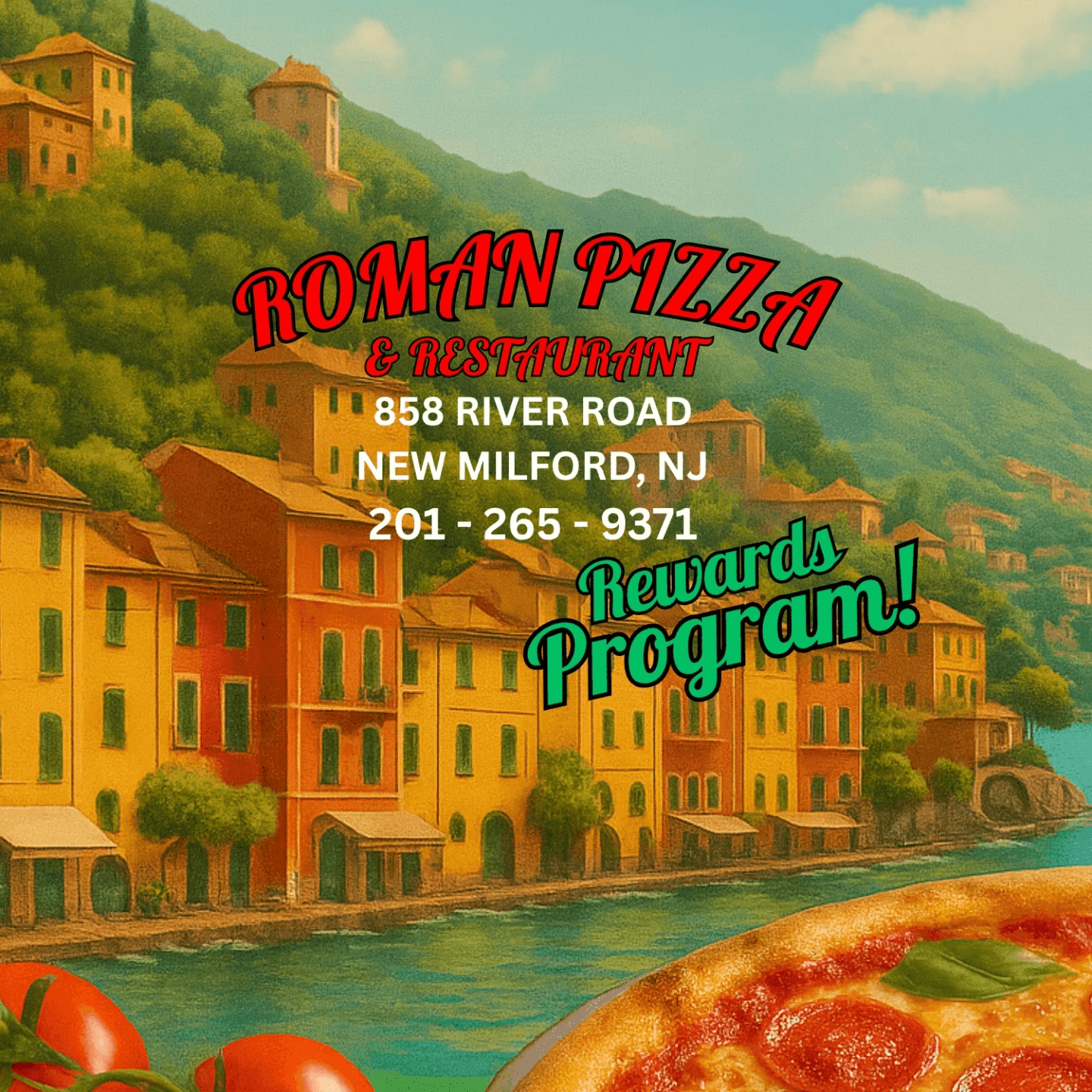 Roman Pizza & Restaurant Reward Program!