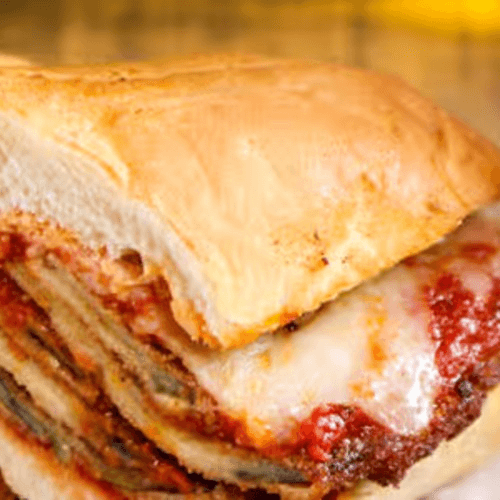Eggplant Parmigiana Sub.