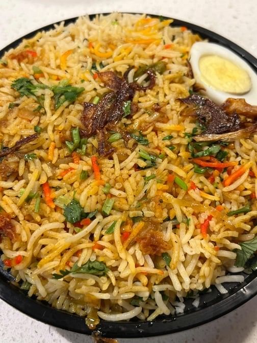 Chicken 65 Biryani.