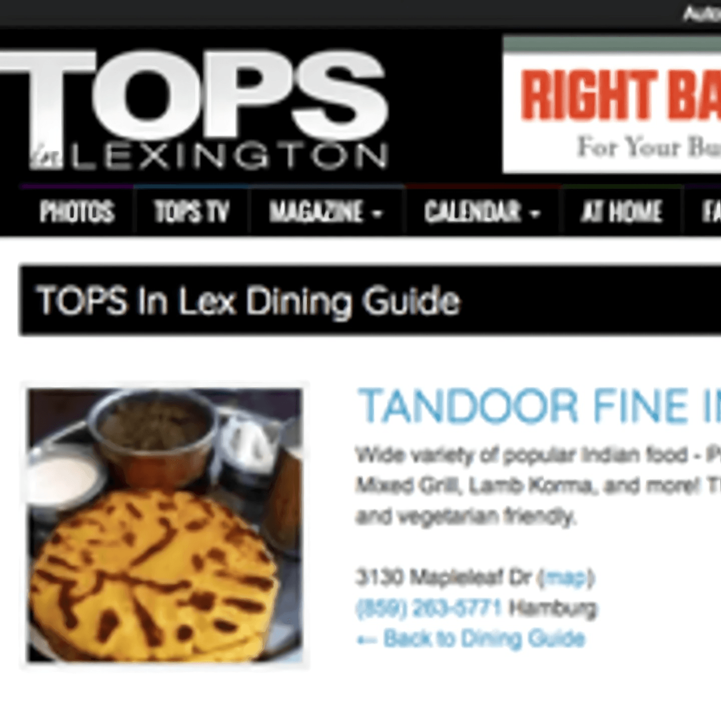 Tandoor Fine Indian Cuisine