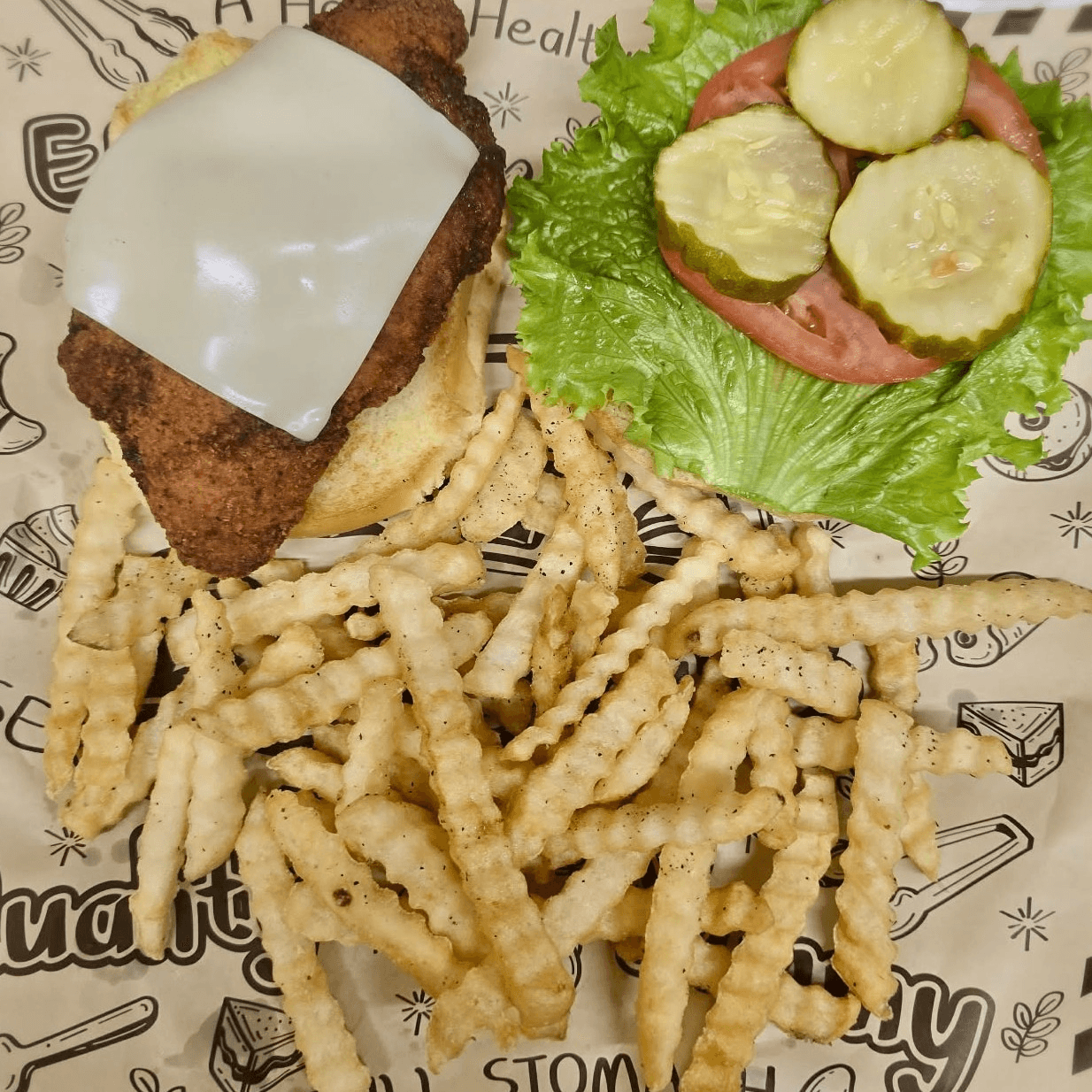 Crispy Chicken Sandwich.