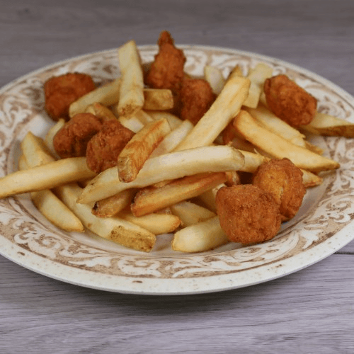 BREADED POPCORN CHICKEN.