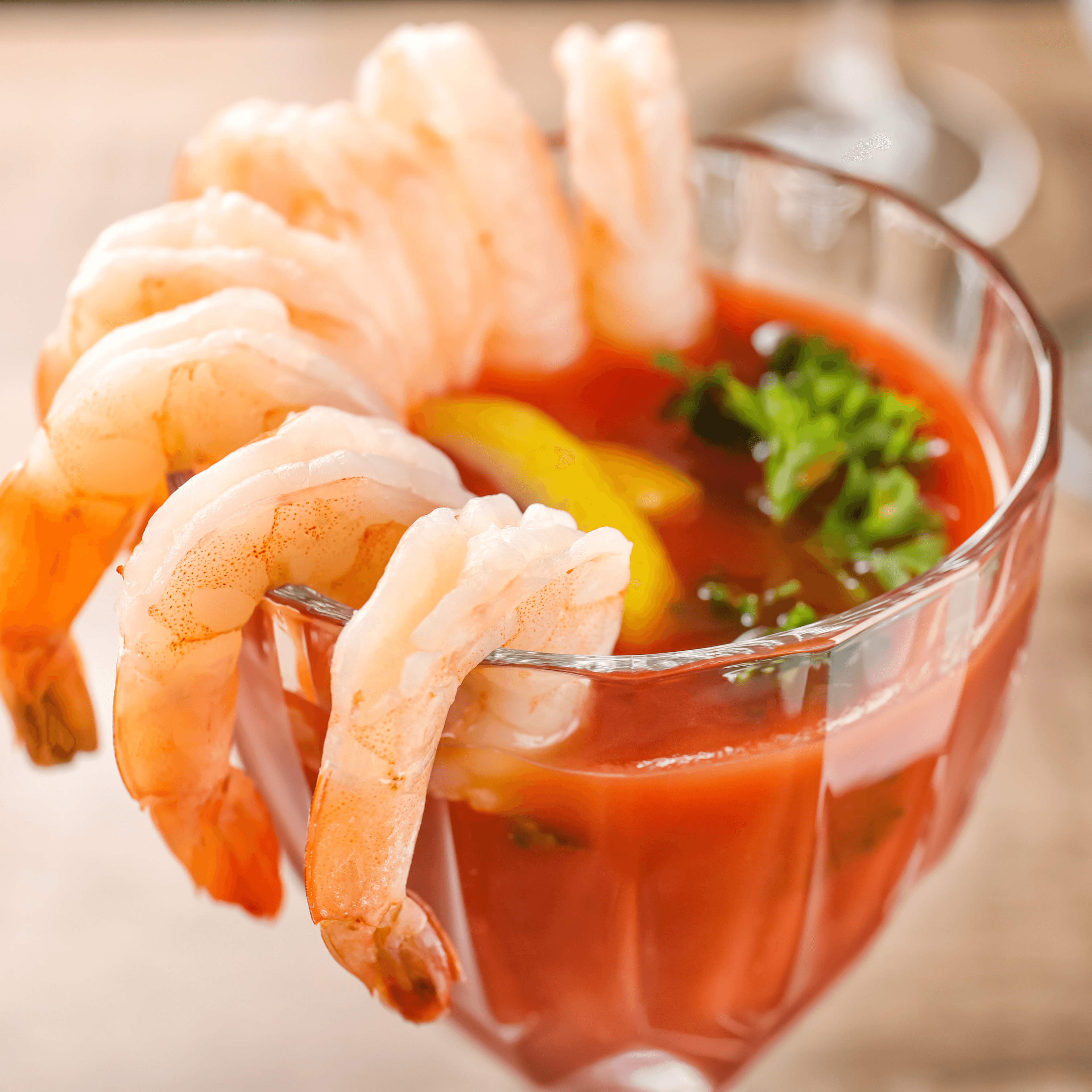 Shrimp Cocktail Tray.