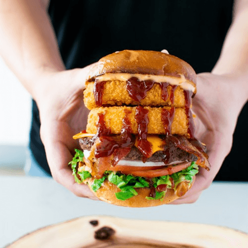 Western Bacon Cheez Burger Combo