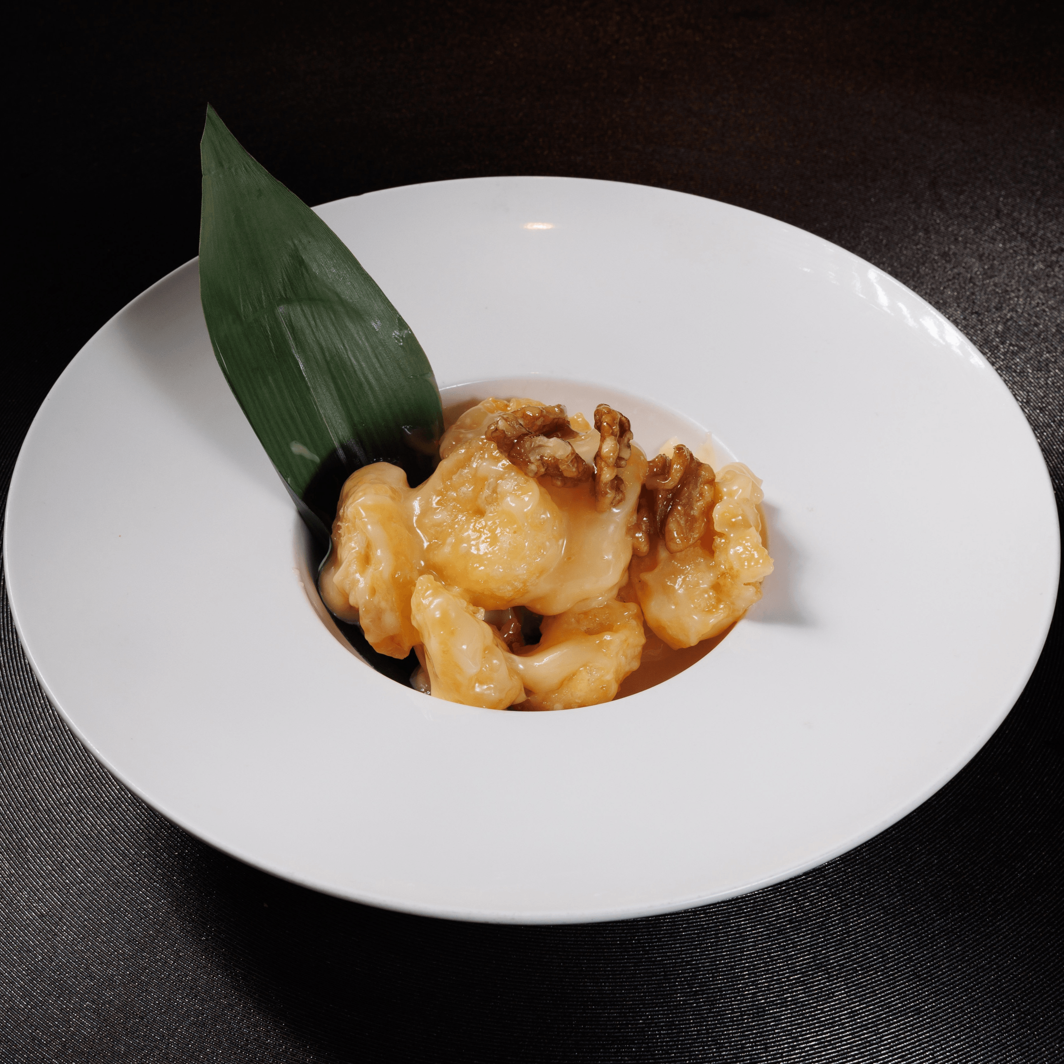 Crispy grand marnier prawns.