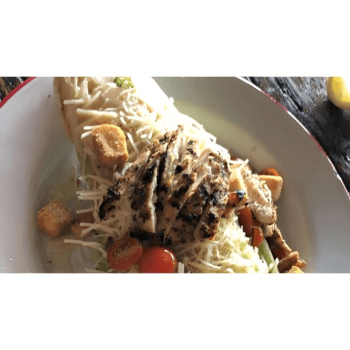 Grilled Chicken Caesar Salad.