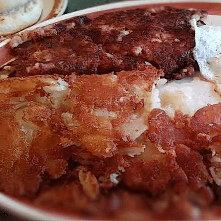 Linguica or Corned Beef Hash.