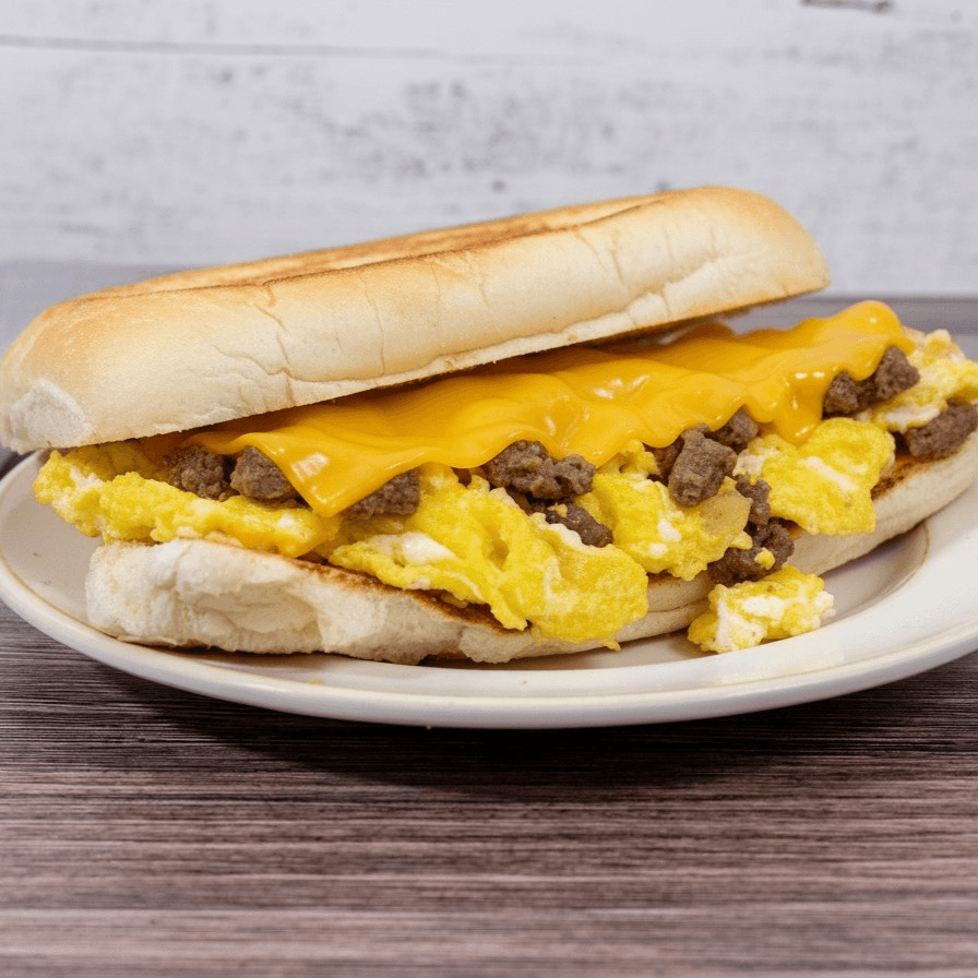 Steak, Egg & Cheese Sub.