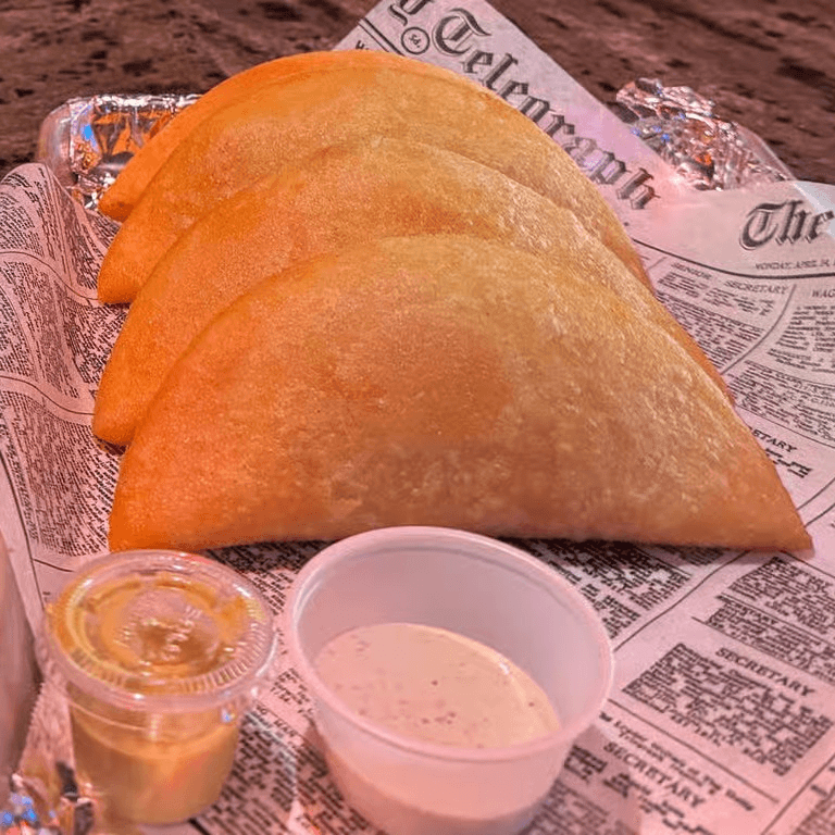 Ham, White Cheese and Bacon Empanada.