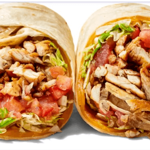 Grilled Chicken Fajita Wrap.