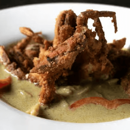 Green Curry Soft Shell Crab.