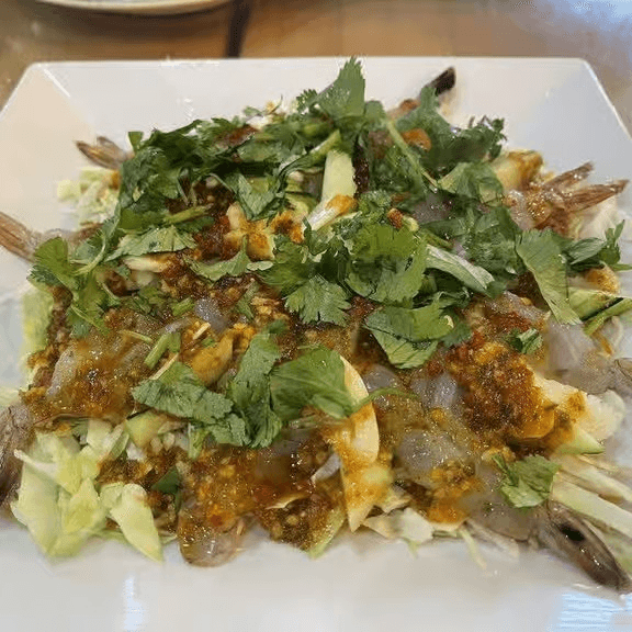 Spicy Raw Shrimps / กุ้งแช่น้ำปลา.