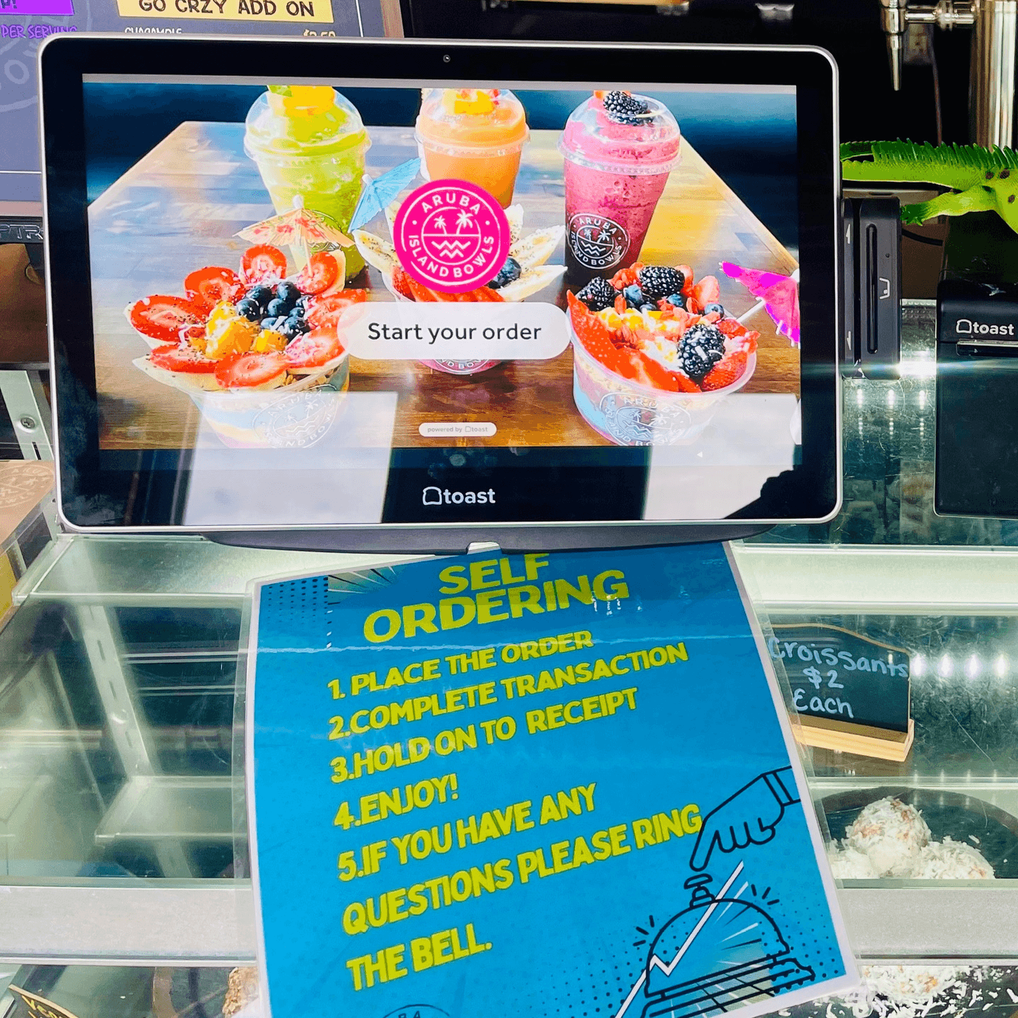 New Self-Ordering Kiosk Aruba Island Bowls Café