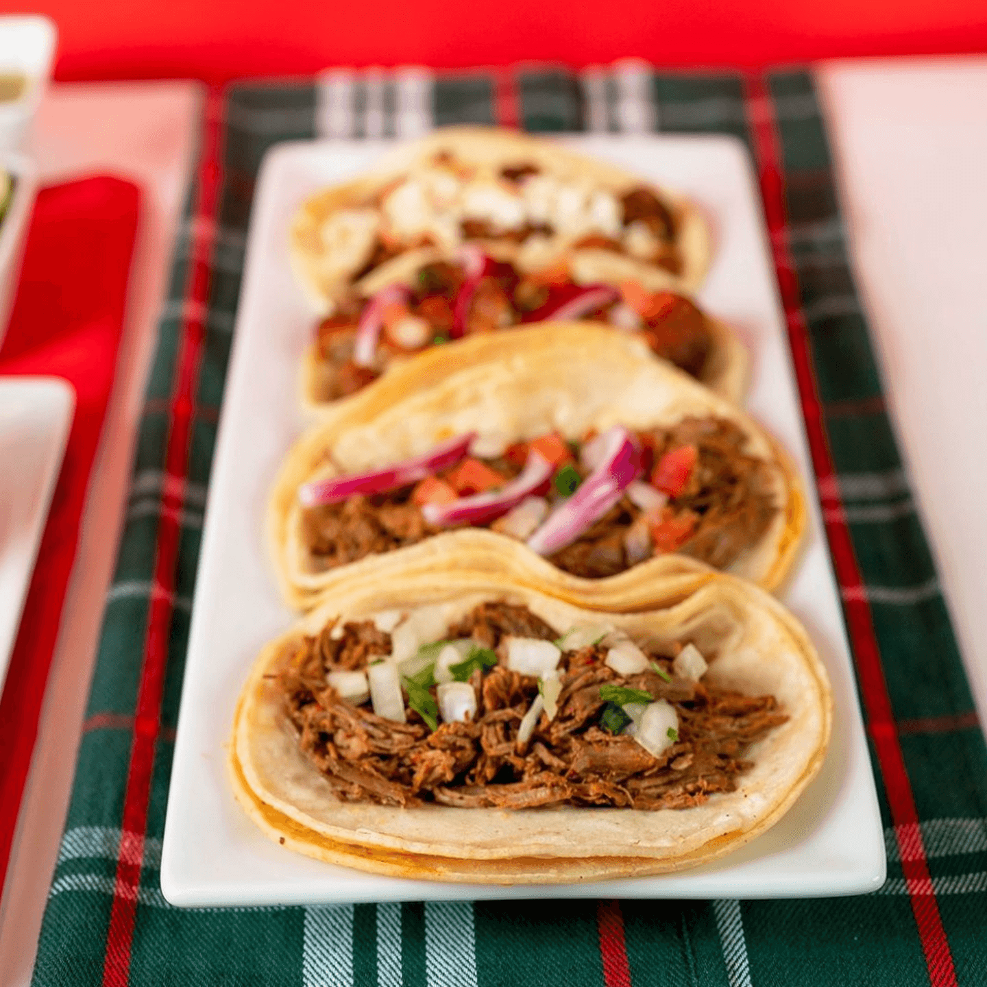 Barbacoa Tacos, Santa Style