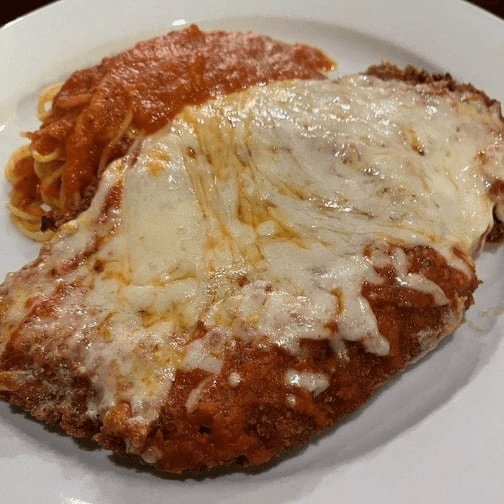 1/2 tray chicken parmigiana.