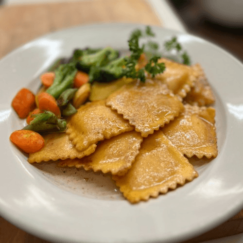 Butternut Squash Ravioli.