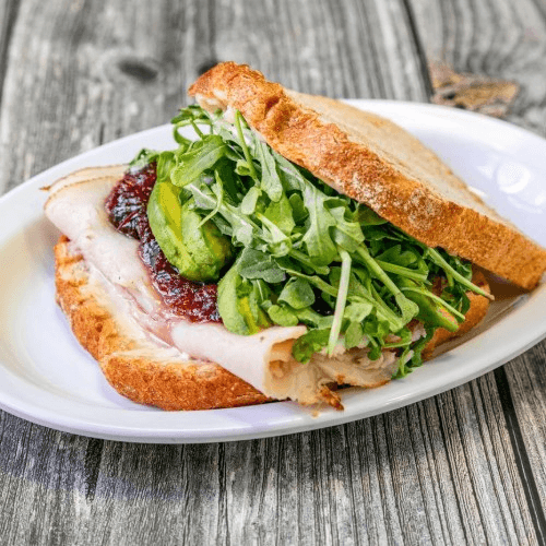 Turkey Cranberry Panini Sandwich.