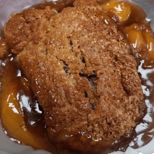 Peach Cobbler Pan.
