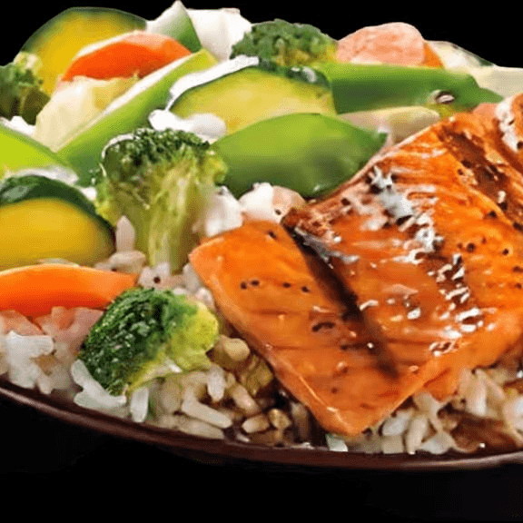 Salmon Teriyaki Bowl (Popular).