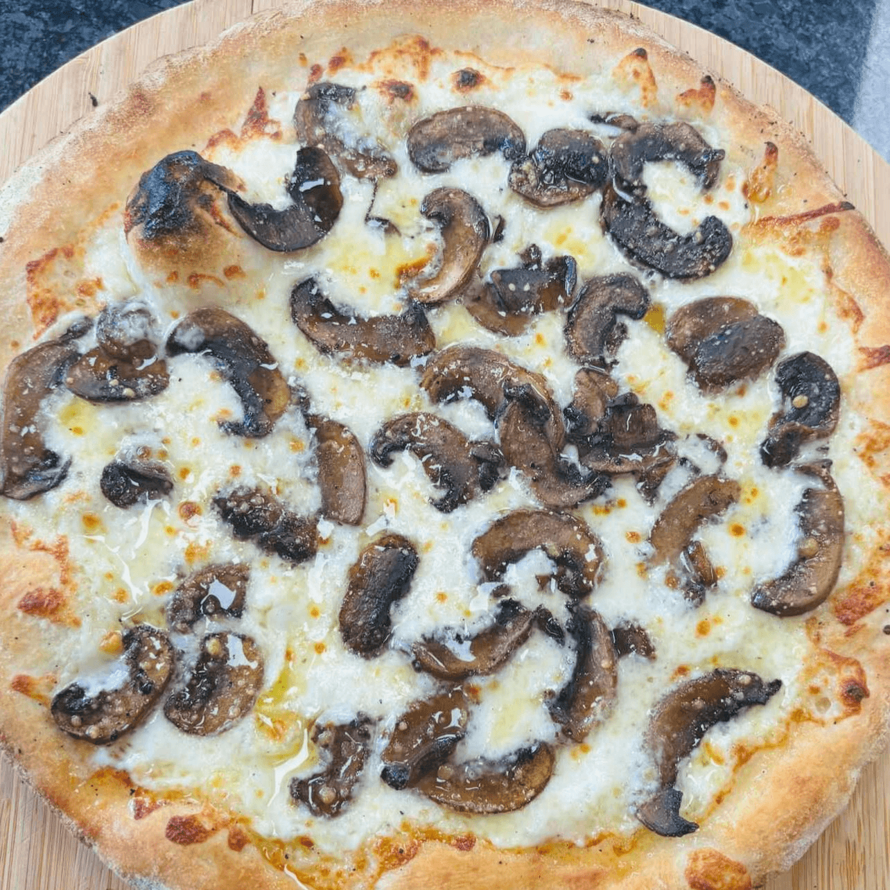 Truffle Wild Mushroom Pizza.