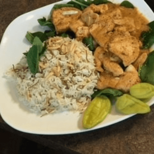 Lemon Garlic Chicken Entree.