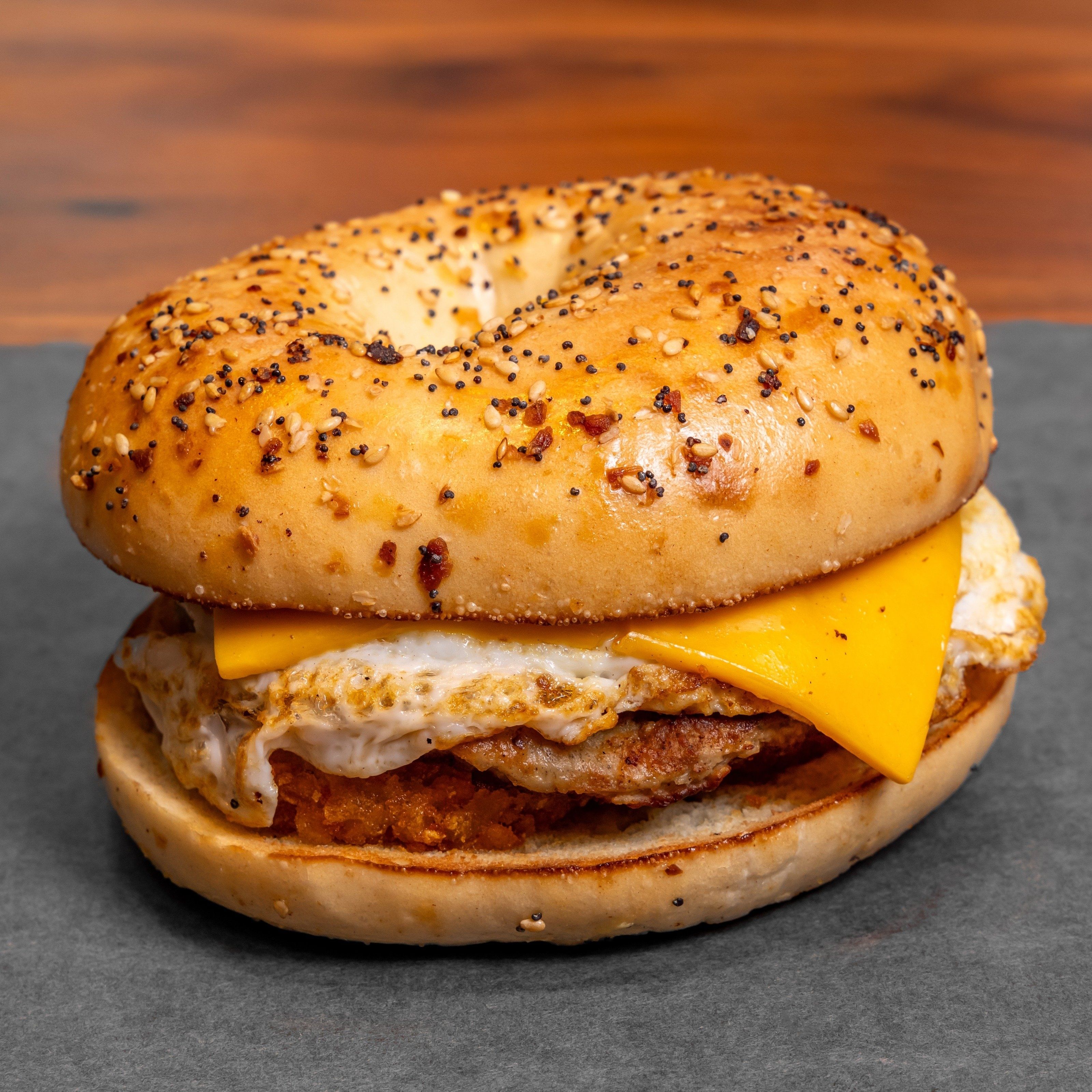 SAUSAGE EGG AND CHEESE.