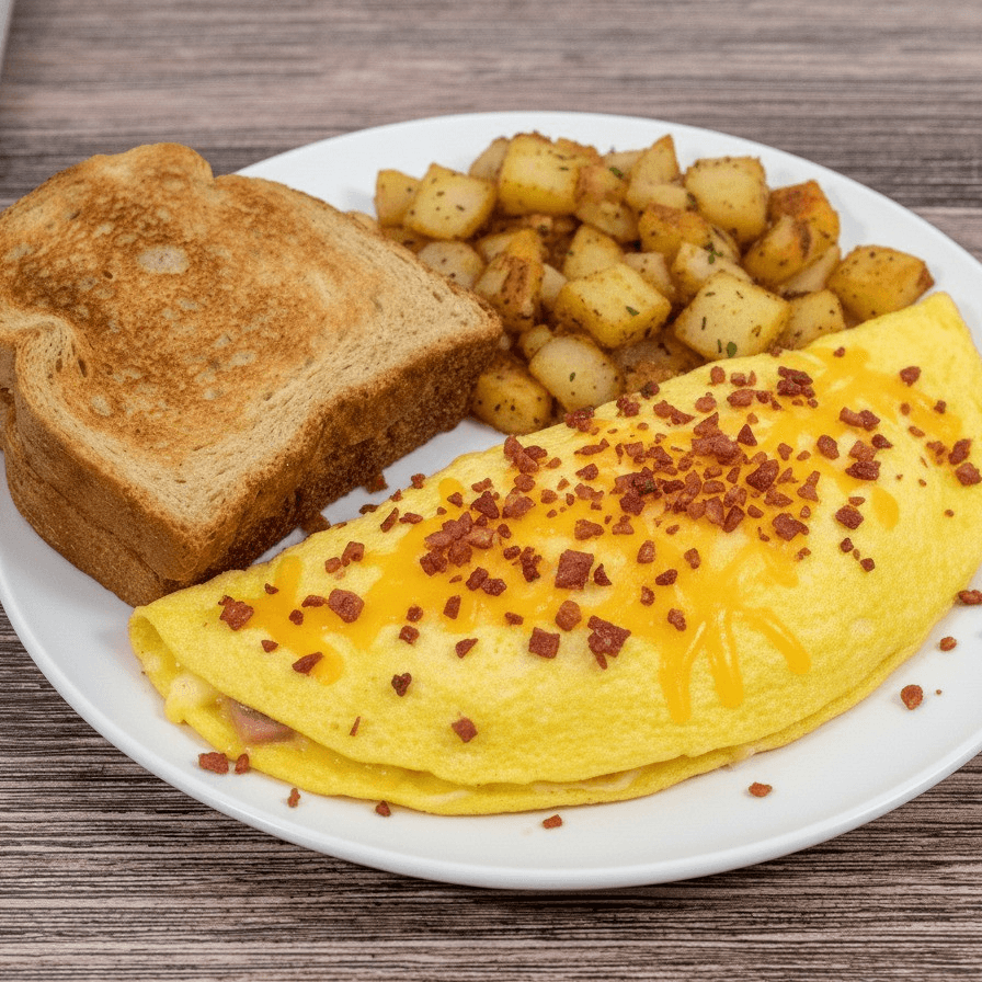 Bacon N Cheese Platter (Omelette Only).