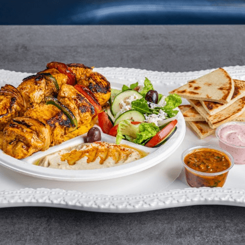 Chicken Kabab Plate.