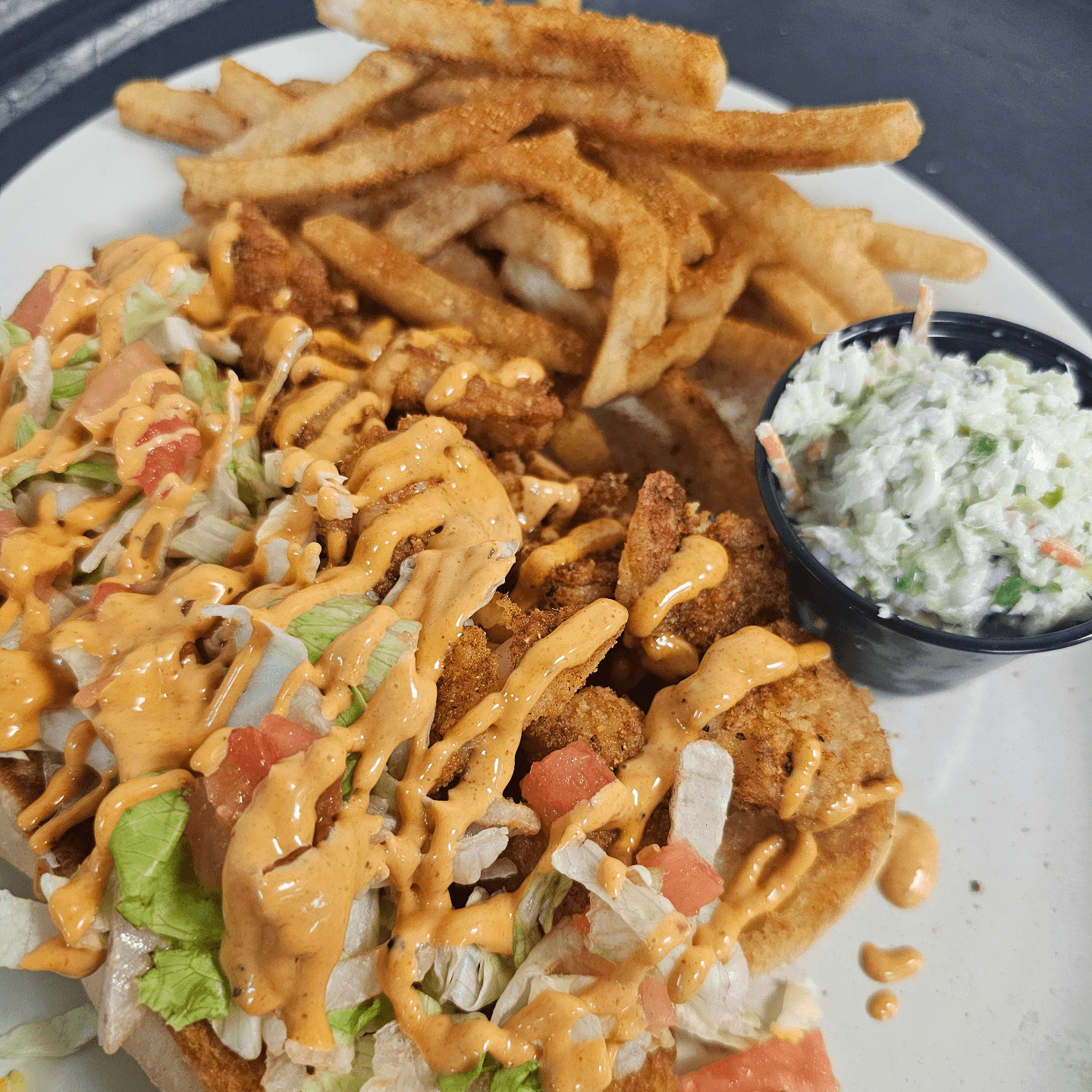 Cajun Shrimp Po Boy!!