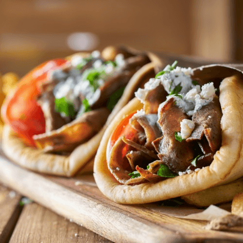 Gyro Sandwich on Pita.