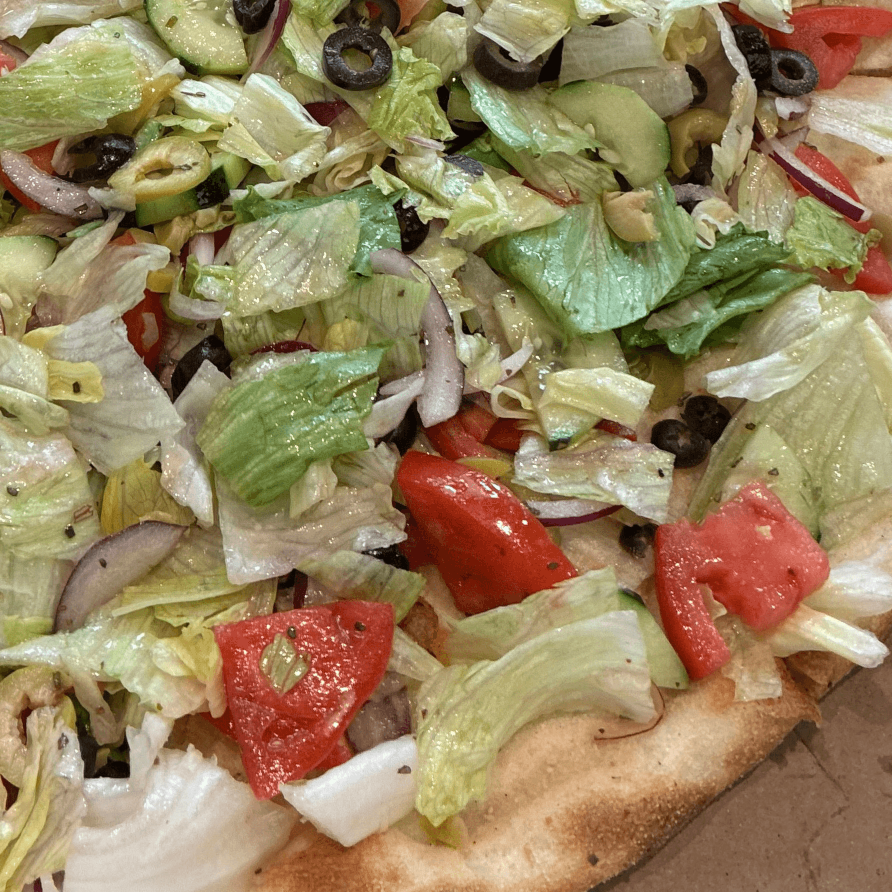 Salad Pizza Pie.