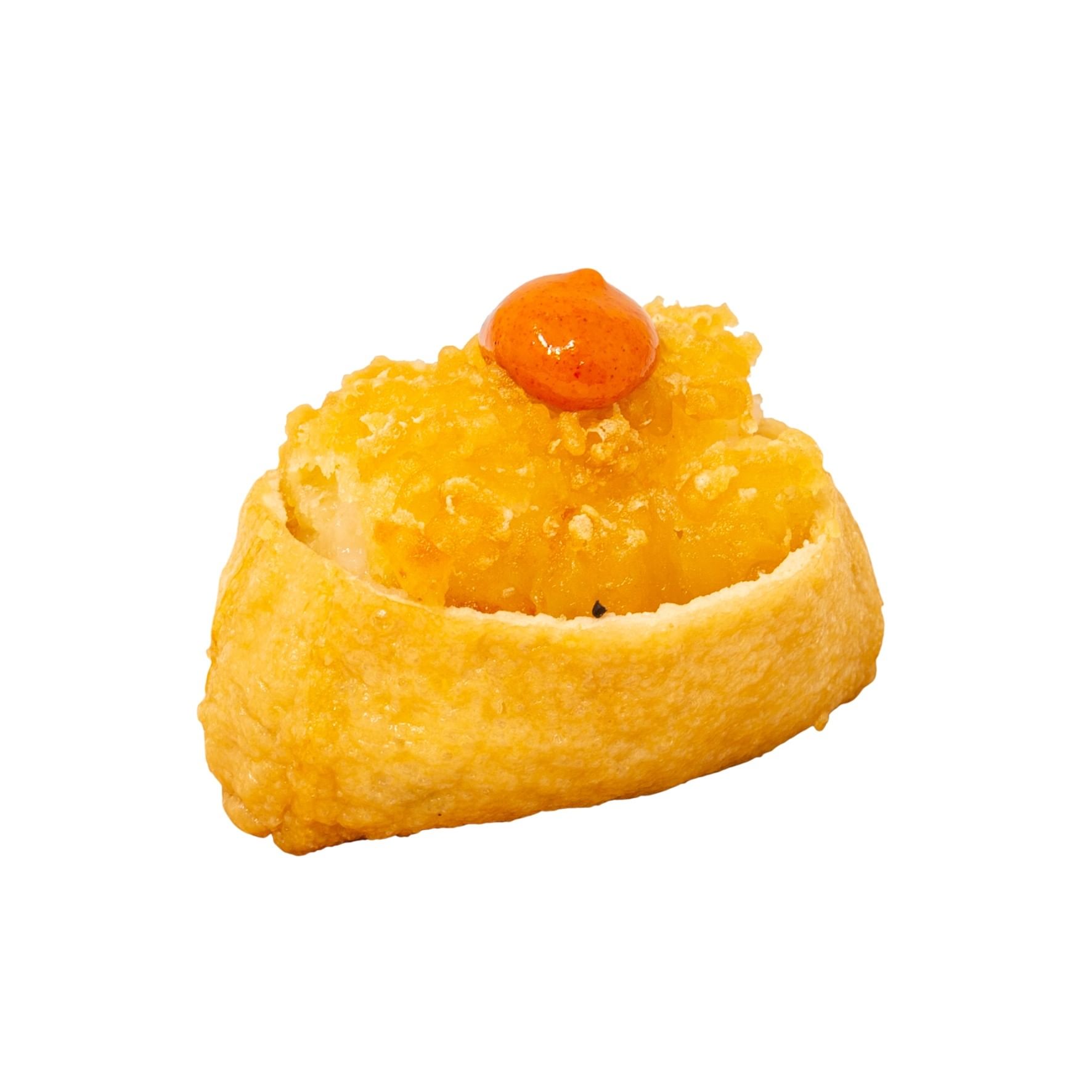 Spicy Fried Shrimp Lucky Sushi Bag - 辣炸虾寿司福袋 - Bolsa de Sushi de Camarones Fritos Picantes.