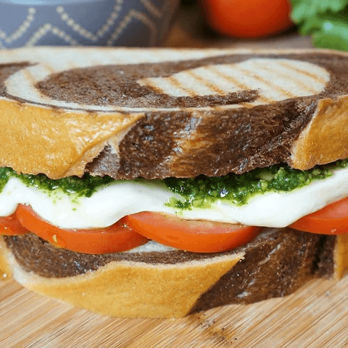 Vegetarian Mozza Melt Sandwich