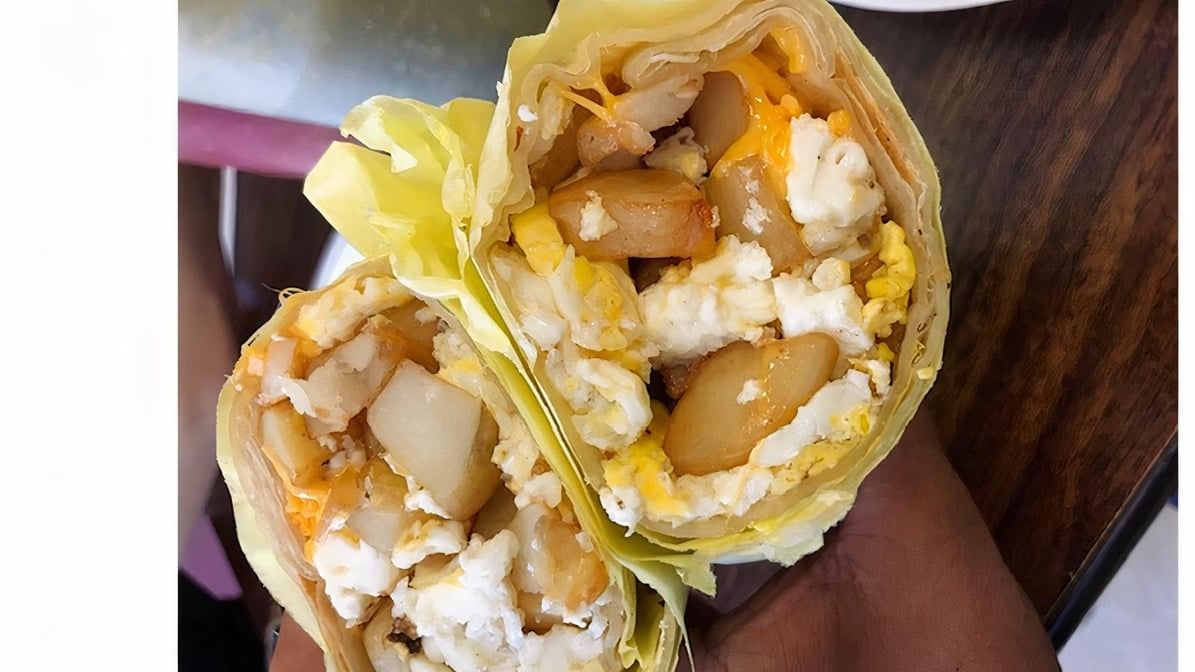 Potato & Eggs Breakfast Burrito.