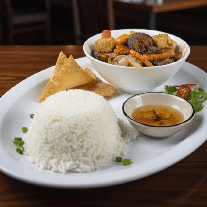 Spicy Eggplant Lunch.