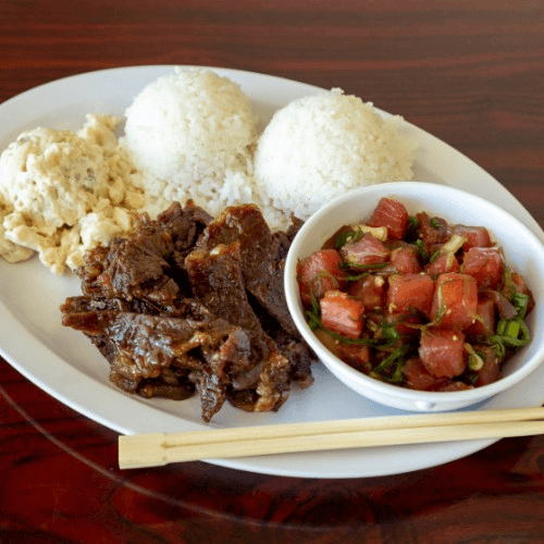 Teriyaki Beef and Poke