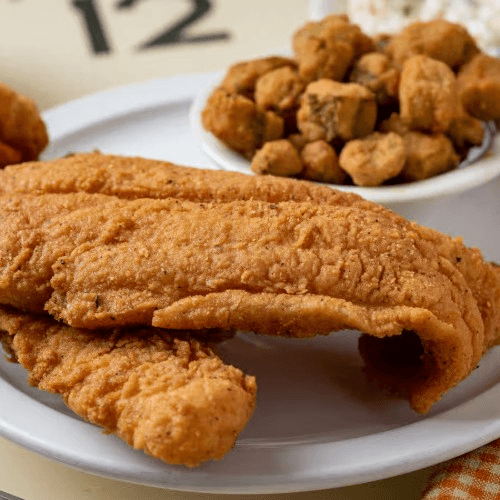 U.S. Farm-Raised Fried Catfish.