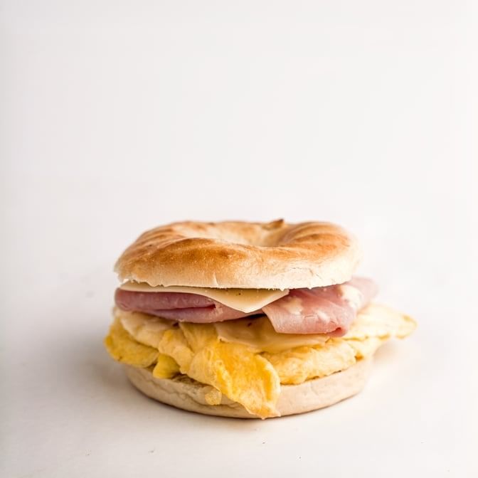 Ham, Egg, and Cheese Bagel/English Muffins.